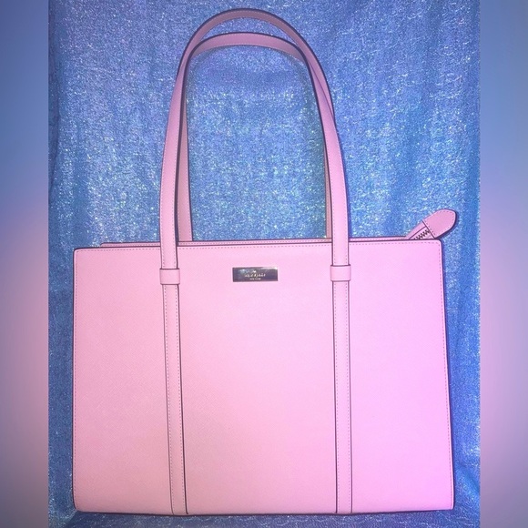 Kate Spade "Kenzie" Pink Horizon Saffiano Leather Medium Tote NWT - Picture 10 of 16